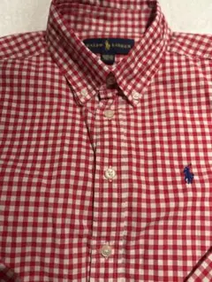 1度着用ラルフローレン長袖シャツ150