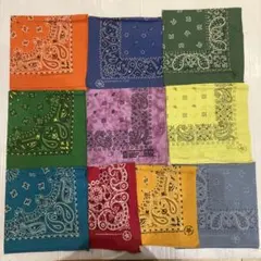 y*u様 まとめ売り 10枚 vintage ビンテージ バンダナ USA