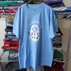 90sGILDANヴィンテージL青ブルーtシャツUSA直輸入メンズ古着