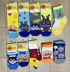 【入園準備】新品アンパンマン靴下10足セット13-19cmキッズ靴下ソックス