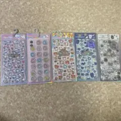 【正規品】　ジュエルプチドロップ　おはじき　プチドロップステッカー　5枚セット