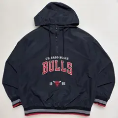 NBA CHICAGO BULLS アノラックパーカー 黒 Lサイズ