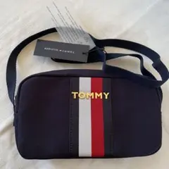 【新品】トミーヒルフィガー　ネイビー　トリコロール　ミニショルダーバッグ