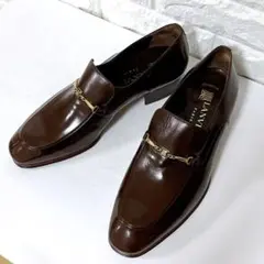 LANVIN レザーホースビットローファー ブラウン 7 ビジネスシューズのサムネイル