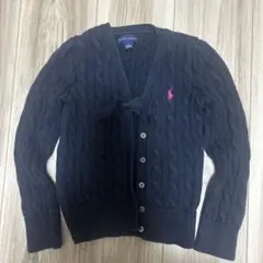 Ralph Lauren カーディガン 120 ラルフローレン　紺　ネイビー