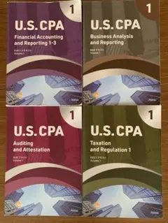 USCPA テキスト&問題集　Financial Accounting CPA会計学院に資料請求すると、簿記3級や2級のテキストと問題集が無料