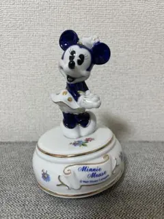 ヴィンテージ ミニーマウス オルゴール 陶器製 ディズニーランド正規品