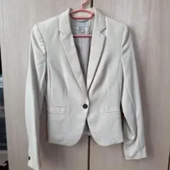 H&M テーラードジャケット アイボリー US 4