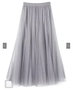 グレイルロングチュールスカート Mサイズ ブルー