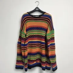訳あり❗️Rafaella カラフル コットンセーター M リペア M