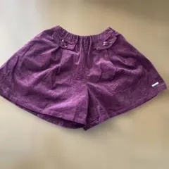 パープル ハーフパンツ リボン付き