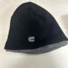 estivo ニット帽 黒 グレー