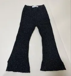 ZARAキッズ　ラメニットフレアパンツ　黒　2から３歳サイズ
