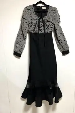 ◯美品An MILLE ダブルチュールマーメイド　千鳥　アンミール　ワンピース