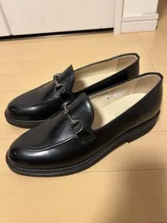 HARUTA ブラック ローファー本革　金具飾り付き