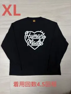 HUMAN MADE ハートロゴ 長袖ブラック - メルカリ