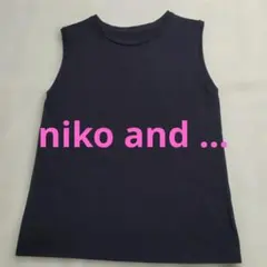 レディース ノースリーブ タンクトッネイビーニコアンドniko and ...のサムネイル