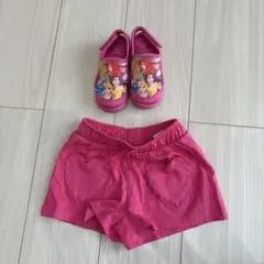 ZARA新品ショートパンツとプリンセスのサンダル【セット売り】