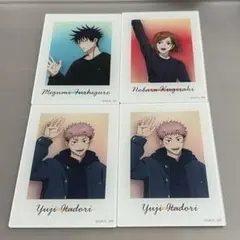 呪術廻戦 虎杖悠仁 伏黒恵 釘崎野薔薇 アクリルカード 4点セット