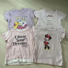 ミニーマウス・ドナルドダック Tシャツ 4枚セット 100cm