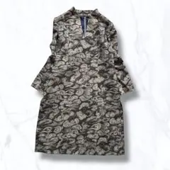 vintage 80s 龍×波柄 和モード ワンピース モード y2k 個性的