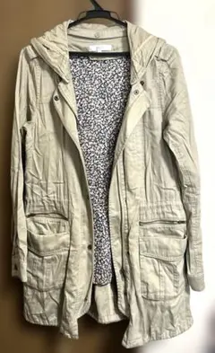 grove 春用　モッズ風コート　Lサイズ　ベージュ