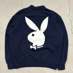 PLAYBOY ハーフジップ 両目プリント Sのサムネイル