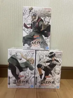 NARUTO 自来也　綱手　ロック・リー　造形忍界大戦　フィギュア　3体セット