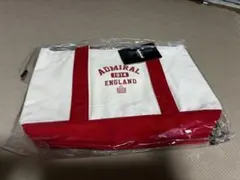 Admiral トートバッグ ホワイト レッド