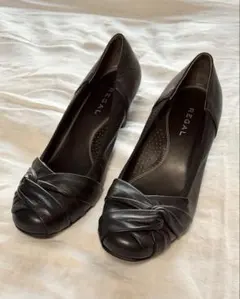 卒業式に REGAL レザーパンプス ブラック 23 1/2