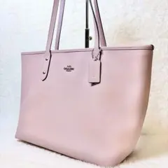 【極美品】 COACH トートバッグ ショルダーバッグ レザー A4 ピンク