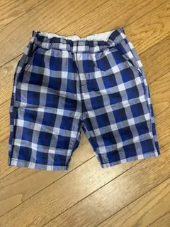 無印良品　ショートパンツ　90  ハーフパンツ　チェック柄　綿100