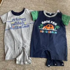 半袖ロンパース2点セット 70㌢