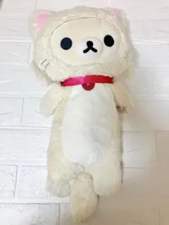 美品✨️ コリラックマキャットぬいぐるみ 猫 くたくた抱きぐるみ グレー 新品タグ付 コリラックマキャットぬいぐるみ 猫 くたくた抱きぐるみ