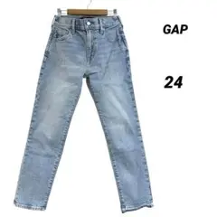 未使用品/GAP/ギャップ/ガールフレンド/デニムパンツ/ライトブルー/24