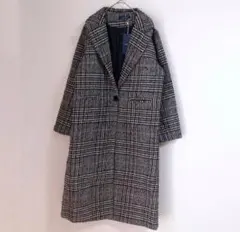 【新品】【Lady like】（F）千鳥柄チェスターコート/ツイード/モノトーン