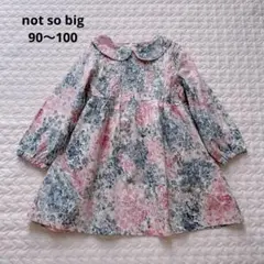美品　HAKKA KIDS not so big リバティ柄ワンピース95のサムネイル