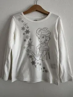 UNIQLO UT エルサ 長袖カットソー ホワイト 120cm