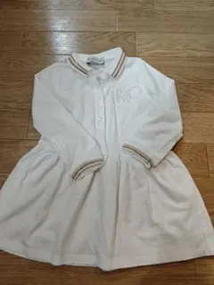 極美品 MONCLER ポロワンピース 140cm ネイビー/ホワイト 121207.jpg