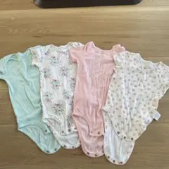 ベビー肌着 4点セット 半袖 コットン