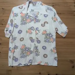 SUN SURF アロハシャツ レーヨン 花柄 Mサイズのサムネイル