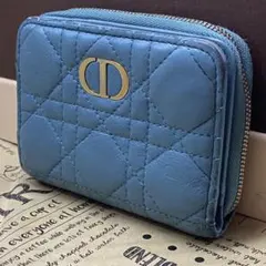 ディオール 財布 折り コンパクト キルティング 革 CDロゴ カードGE160