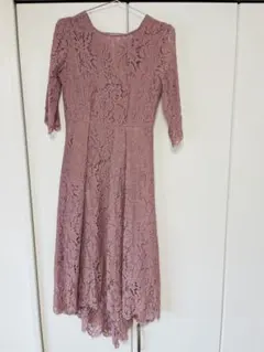 GIRLピンク レース Aライン パーティードレス