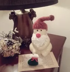 しろくま貯金箱　サンタコスプレ　クリスマス
