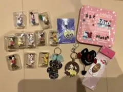 ディズニーキャラクター フィギュア＆キーチェーンセット　ストラップ　チャーム