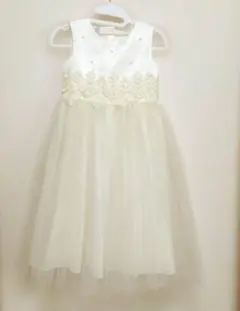 ドレス　発表会　結婚式　フォーマルドレス ホワイト