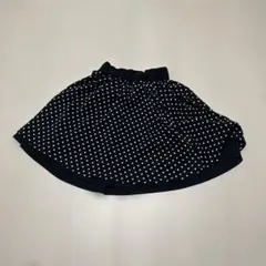 COMME CA ISM 水玉 リバーシブルスカート 130