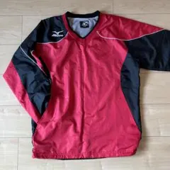MIZUNO ピステ Vネック レッド ブラック L