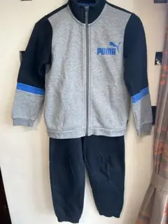 PUMA ジャージ140 裏起毛　トレパン　上下