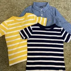 GAP セット　ボーダーTシャツ&デニムシャツ90㎝